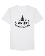 Iarna Tricou mânecă scurtă guler larg Bărbat Skater