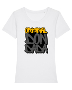 Original Don Dada Tricou mânecă scurtă guler larg fitted Damă Expresser