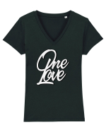 One Love Tricou mânecă scurtă guler V Damă Evoker