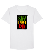 Stay Humble Tricou mânecă scurtă guler larg Bărbat Skater