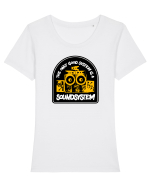 The Only Good System is a Soundsystem Tricou mânecă scurtă guler larg fitted Damă Expresser