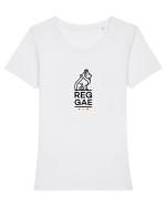 Reggae Lion Tricou mânecă scurtă guler larg fitted Damă Expresser