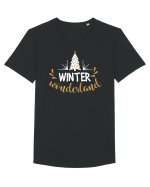 Iarna Tricou mânecă scurtă guler larg Bărbat Skater