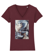 Fii tu insuti Tricou mânecă scurtă guler V Damă Evoker