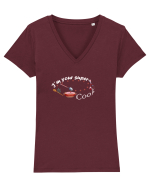 Super Bucatar Tricou mânecă scurtă guler V Damă Evoker