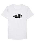 #pozitiv Tricou mânecă scurtă guler larg Bărbat Skater