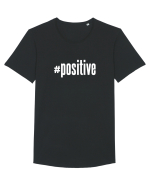 #positive Tricou mânecă scurtă guler larg Bărbat Skater