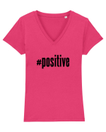 #positive Tricou mânecă scurtă guler V Damă Evoker