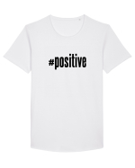 #positive Tricou mânecă scurtă guler larg Bărbat Skater