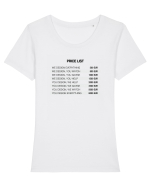Preturi design Tricou mânecă scurtă guler larg fitted Damă Expresser