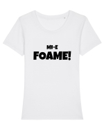 Mi-e FOAME! Tricou mânecă scurtă guler larg fitted Damă Expresser