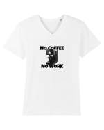 I need coffee! Tricou mânecă scurtă guler V Bărbat Presenter