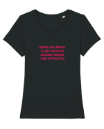 Single and ready Tricou mânecă scurtă guler larg fitted Damă Expresser