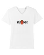 Studentie Tricou mânecă scurtă guler V Bărbat Presenter