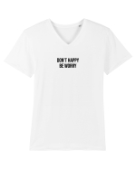 Don't worry Tricou mânecă scurtă guler V Bărbat Presenter