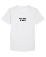Don't worry Tricou mânecă scurtă guler larg Bărbat Skater