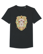 Leu Tricou mânecă scurtă guler larg Bărbat Skater