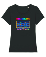 I'm a vegan Tricou mânecă scurtă guler larg fitted Damă Expresser