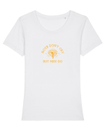 Boys don't cry but men do Tricou mânecă scurtă guler larg fitted Damă Expresser