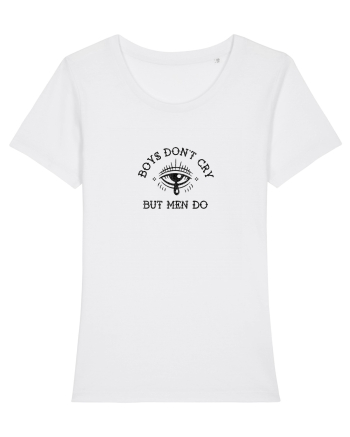 Boys don't cry but men do White