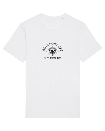 Boys don't cry but men do White