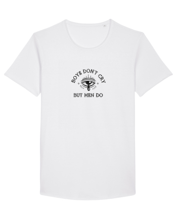 Boys don't cry but men do White