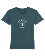 It's OK to cry Tricou mânecă scurtă guler V Bărbat Presenter