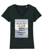 Motivational Tricou mânecă scurtă guler V Damă Evoker