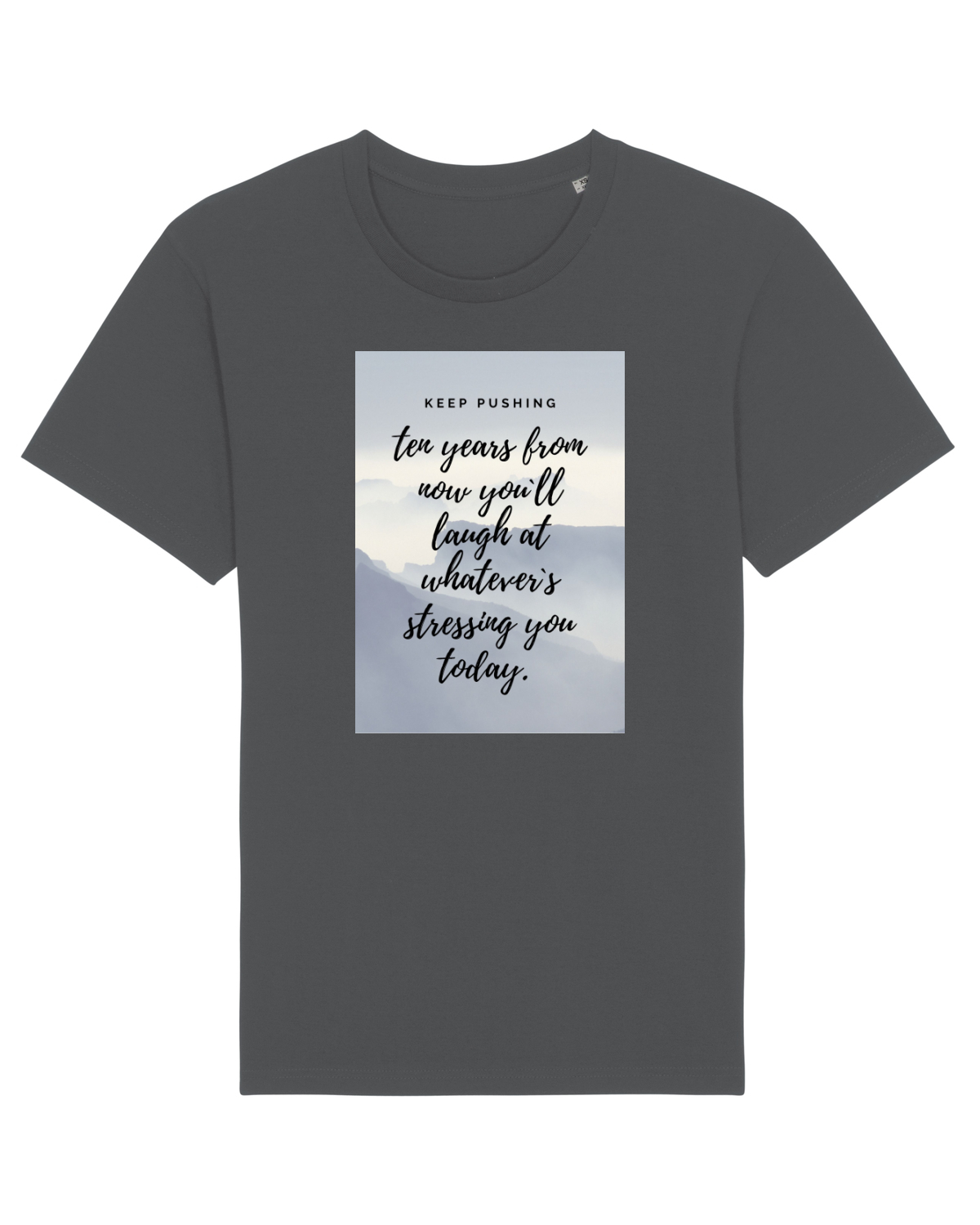 Tricou mânecă scurtă Unisex Rocker Anthracite