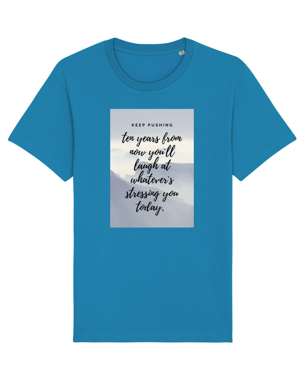 Tricou mânecă scurtă Unisex Rocker Azur