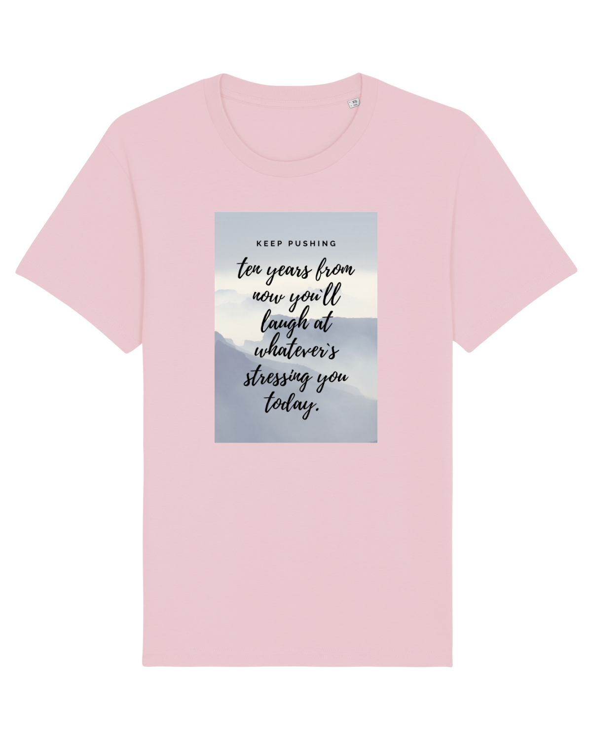 Tricou mânecă scurtă Unisex Rocker Cotton Pink