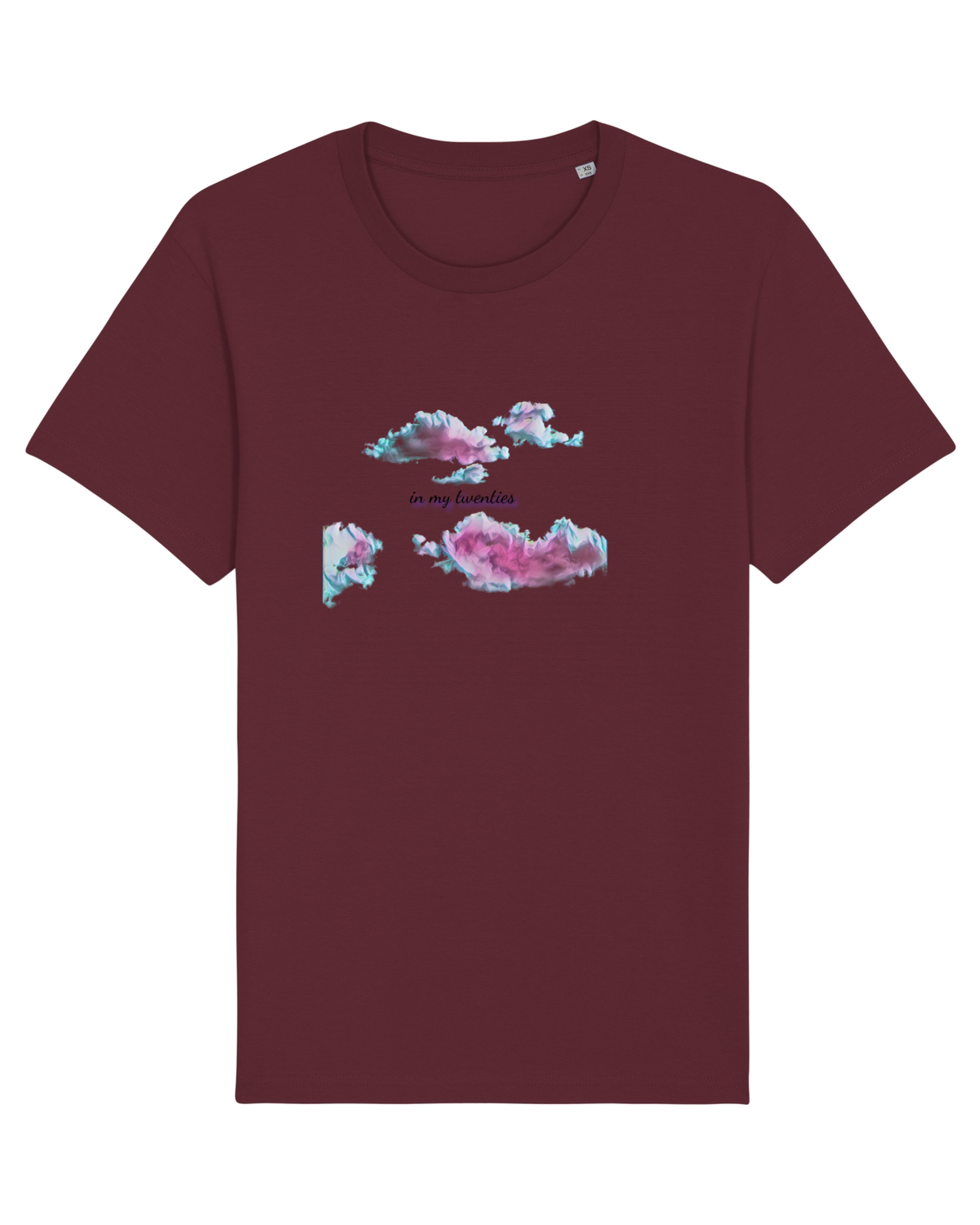 Tricou mânecă scurtă Unisex Rocker Burgundy
