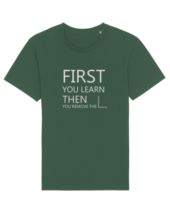 FIRST YOU LEARN WHITE Bottle Green