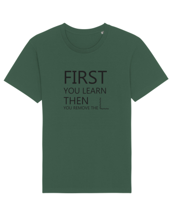 FIRST YOU LEARN BLACK Bottle Green