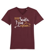 Pot să explic Tricou mânecă scurtă guler V Bărbat Presenter