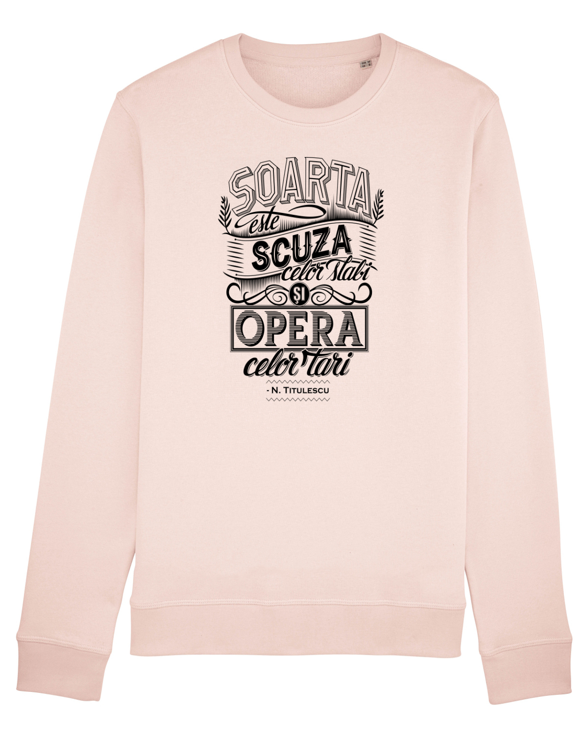 Bluză mânecă lungă Unisex Rise Candy Pink