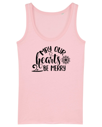 Inima bucuroasă de sărbători Cotton Pink