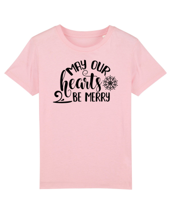 Inima bucuroasă de sărbători Cotton Pink