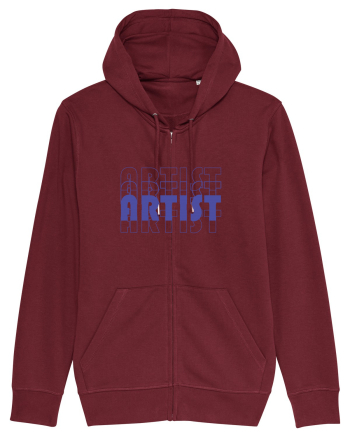 OVERLAID ARTIST Burgundy