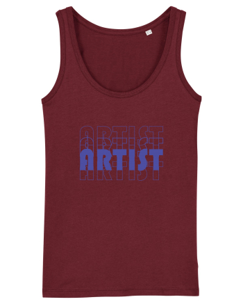 OVERLAID ARTIST Burgundy