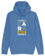 Work Hard - Stay Humble Hanorac cu fermoar Unisex Connector