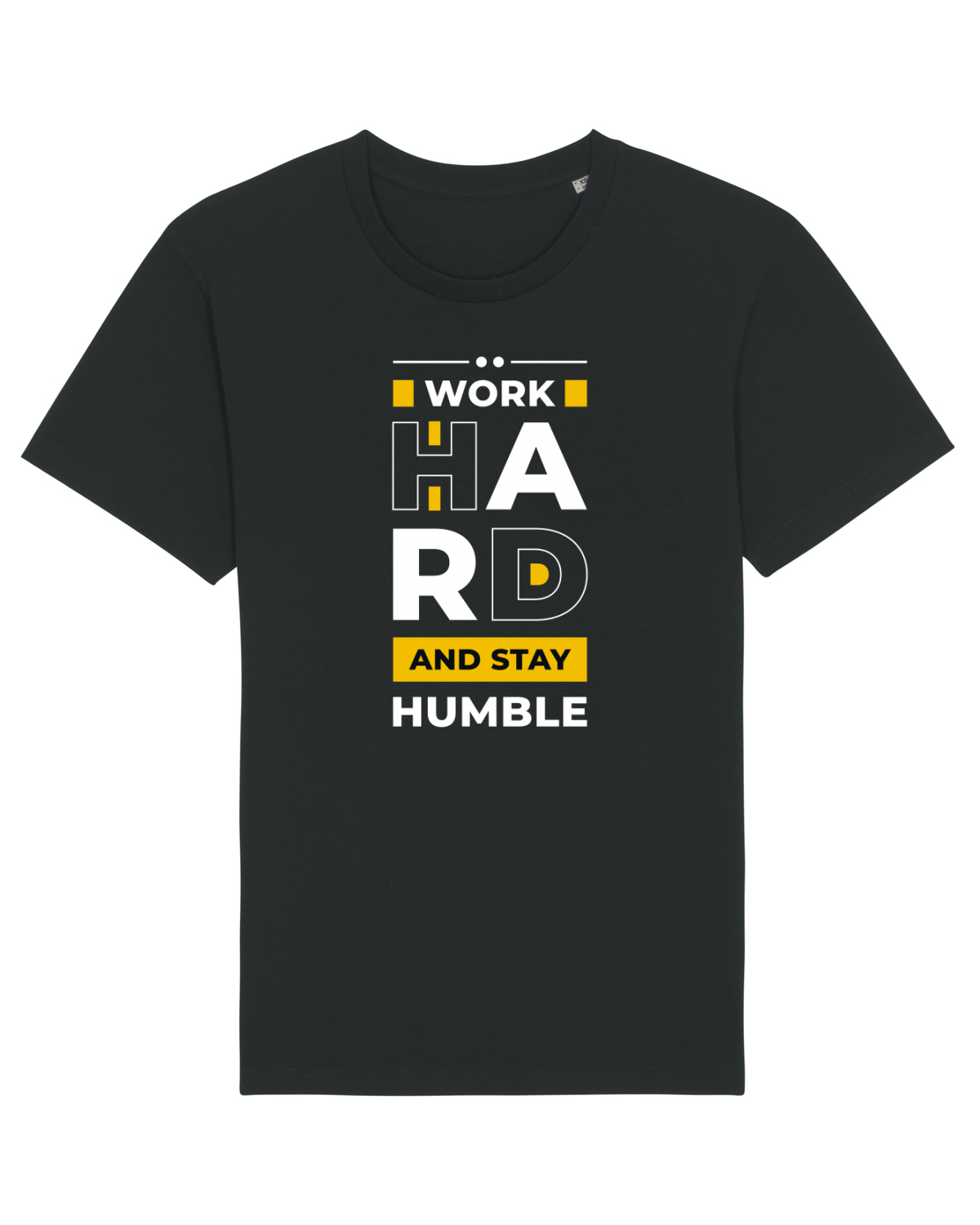 Tricou mânecă scurtă Unisex Rocker Black