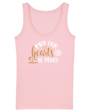 Inima bucuroasă de sărbători Cotton Pink