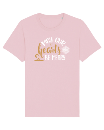 Inima bucuroasă de sărbători Cotton Pink