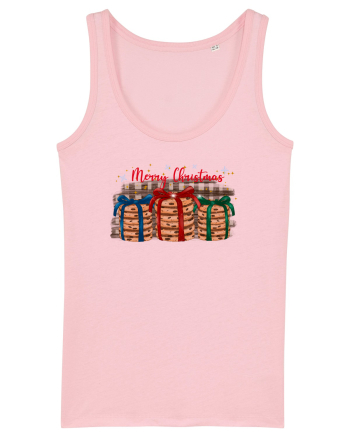 Christmas Cookies Cotton Pink