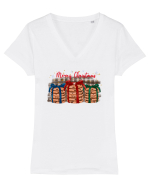 Christmas Cookies Tricou mânecă scurtă guler V Damă Evoker