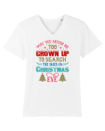 Search the Skies on Christmas Eve Tricou mânecă scurtă guler V Bărbat Presenter