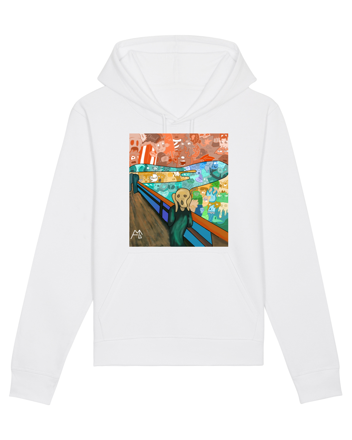 Hanorac Unisex Drummer White
