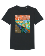 Shout Of Doodle Tricou mânecă scurtă guler larg Bărbat Skater