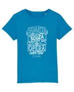 Citat Soarta alb Tricou mânecă scurtă  Copii Mini Creator